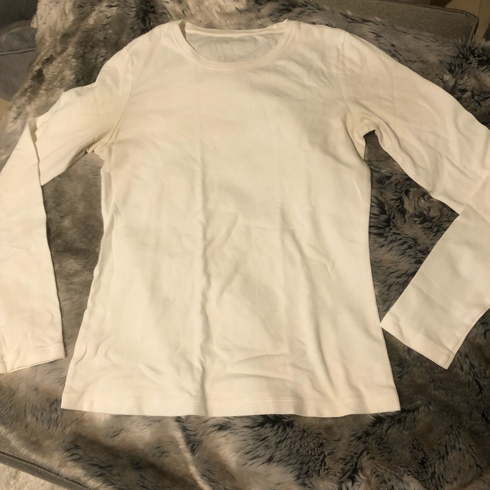 Banana Republic White Long Sleeve